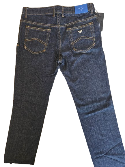 Boys Pants - Armani Junior kidswear - Blue Jeans