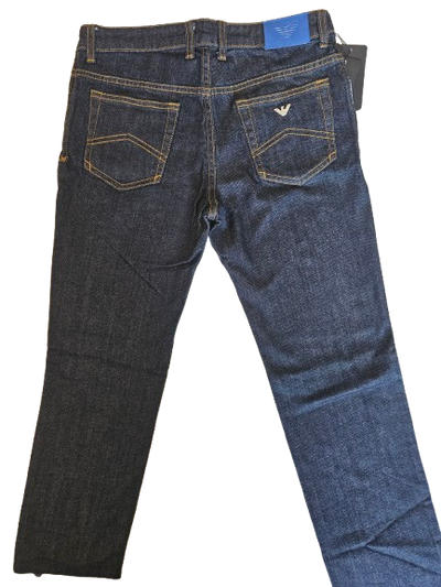 Boys Pants - Armani Junior kidswear - Blue Jeans