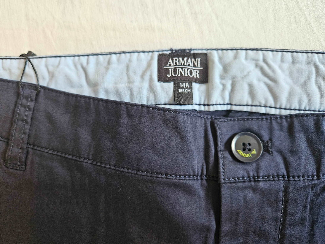 Pants - Armani - Navy Cotton