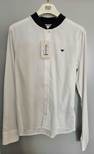 Shirt - Armani - White button-down shirt Long Sleeves