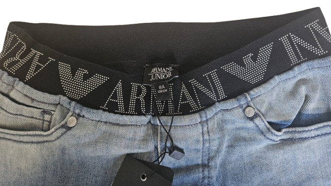 Boys Shorts - Armani Junior kidswear - Jeans Bermuda