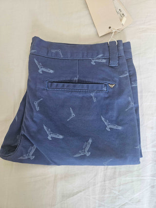 Shorts - Armani -  Blue Cotton Barmuda