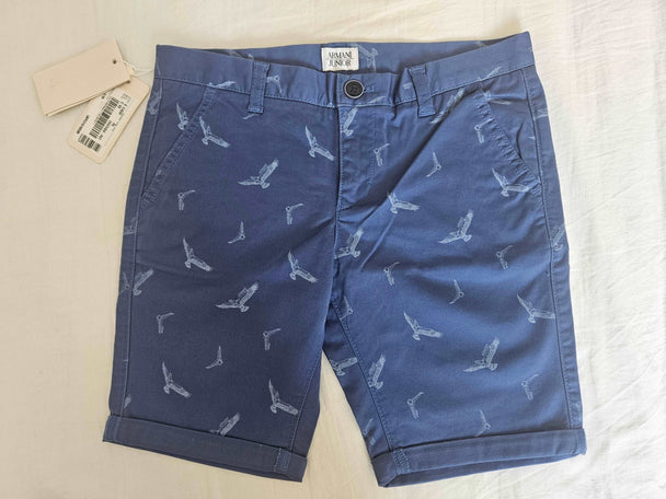 Shorts - Armani -  Blue Cotton Barmuda