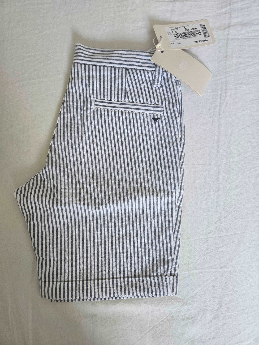 Shorts - Armani - Cotton Striped Barmuda