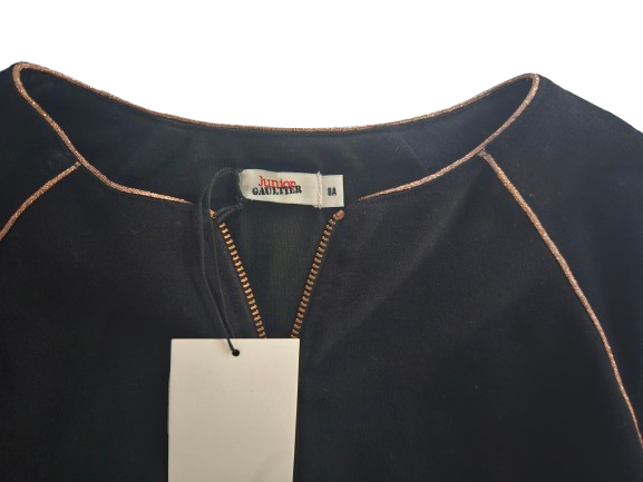 Girls Tops - Jean Paul Gaultier Kids - Girls Black Zipped Up sweatshirt