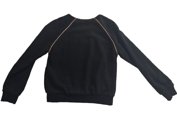 Girls Tops - Jean Paul Gaultier Kids - Girls Black Zipped Up sweatshirt