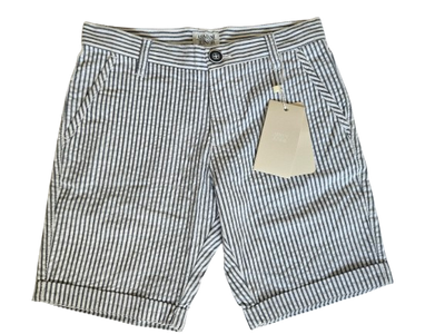 Boys Shorts - Armani Junior kidswear - Cotton Striped Bermuda