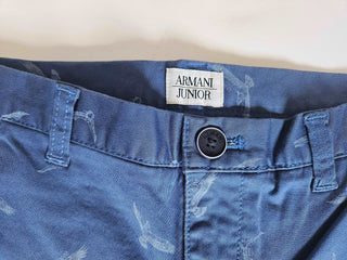 Shorts - Armani -  Blue Cotton Barmuda