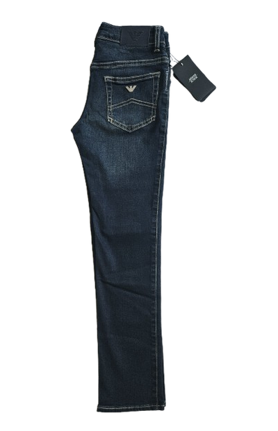 Boys Pants - Armani Junior kidswear - Blue Jeans
