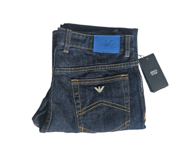 Boys Pants - Armani Junior kidswear - Blue Jeans