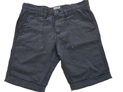 Boys Shorts - Armani Junior kidswear - Cotton Navy Bermuda
