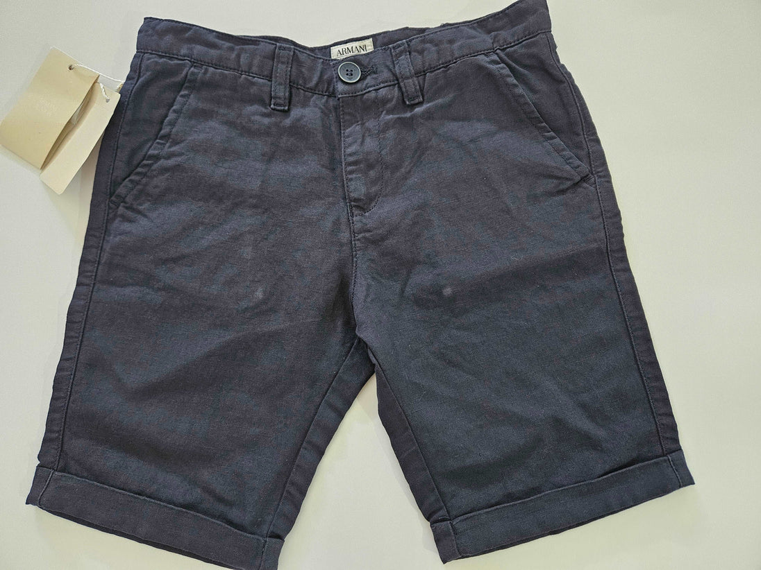 Shorts - Armani - Cotton Navy Barmuda