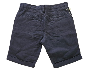 Boys Shorts - Armani Junior kidswear - Cotton Navy Bermuda