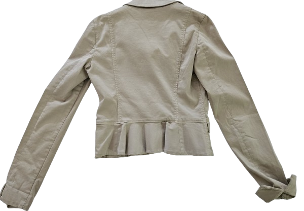 Girls Tops - Armani Junior kidswear - Girls Beige Jacket