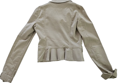Girls Tops - Armani Junior kidswear - Girls Beige Jacket