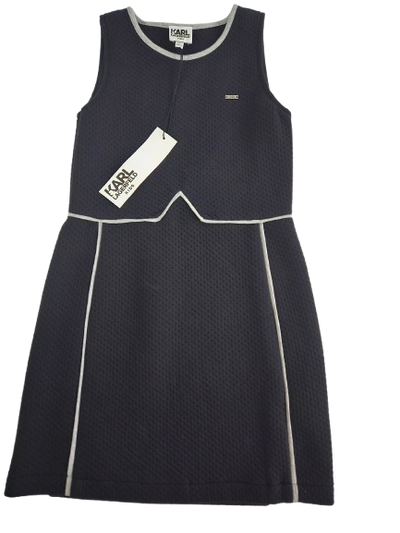 Girls Dress - Karl Lagerfeld kids clothing - Wool Black Dress