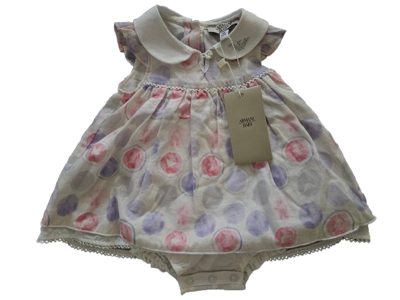 Baby Girls Dress - Armani Junior kidswear - Floral Overall