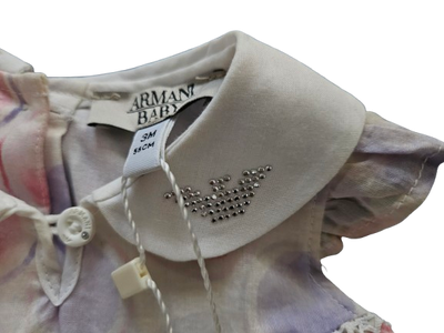 Baby Girls Dress - Armani Junior kidswear - Floral Overall