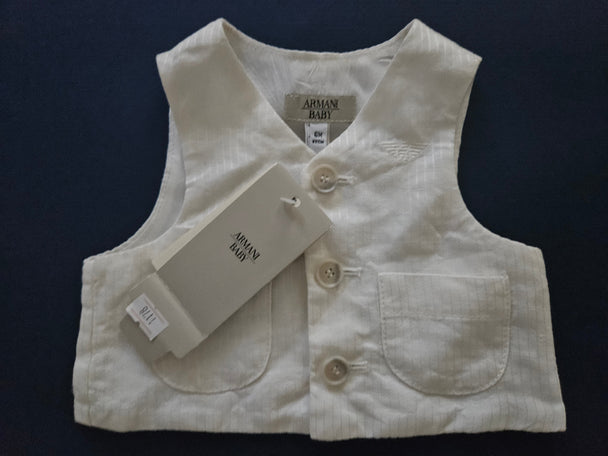 Vest - Armani - White