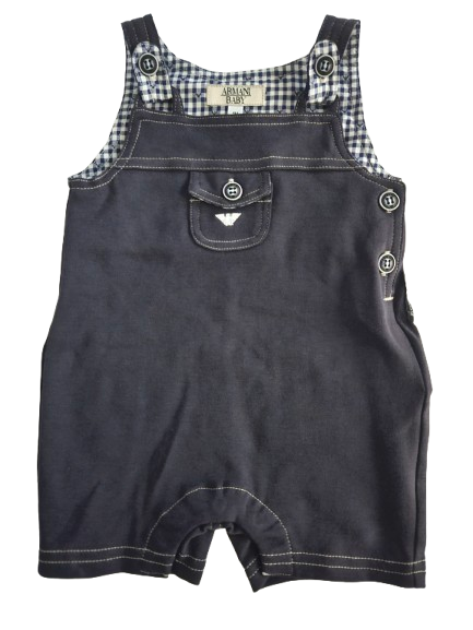 Baby Boys OverAll - Armani Junior kidswear - Navy Overall