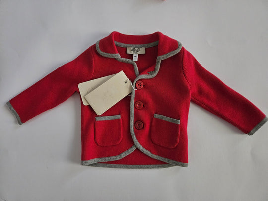 Top - Armani - Red Wool Jacket