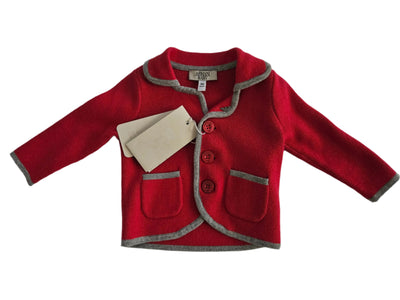 Top - Armani - Red Wool Jacket