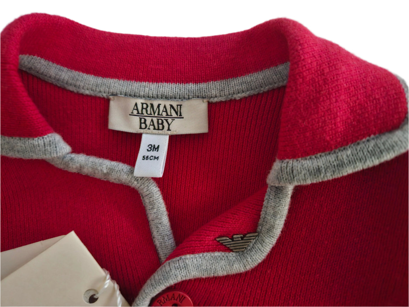 Top - Armani - Red Wool Jacket