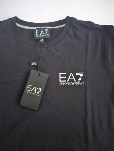Boys T-Shirt - EA7 kidswear - Black Tricot