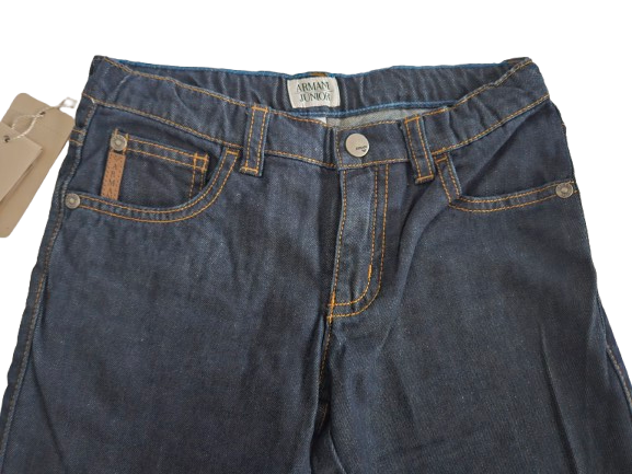 Boys Pants - Armani Junior kidswear - Dark Blue Jeans