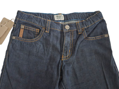 Boys Pants - Armani Junior kidswear - Dark Blue Jeans