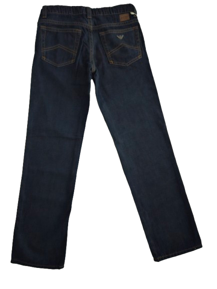 Boys Pants - Armani Junior kidswear - Dark Blue Jeans
