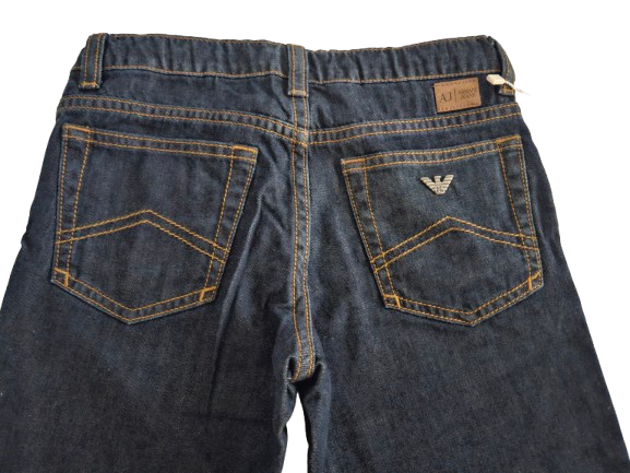 Boys Pants - Armani Junior kidswear - Dark Blue Jeans