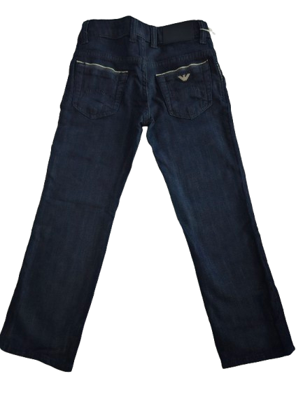Kids Pants - Armani Junior kidswear - Dark Blue Jeans