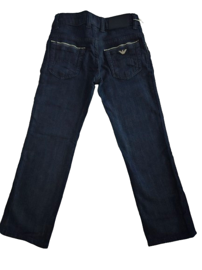 Kids Pants - Armani Junior kidswear - Dark Blue Jeans