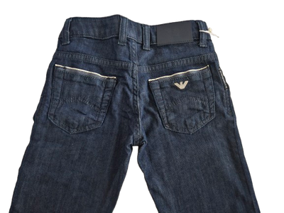 Kids Pants - Armani Junior kidswear - Dark Blue Jeans