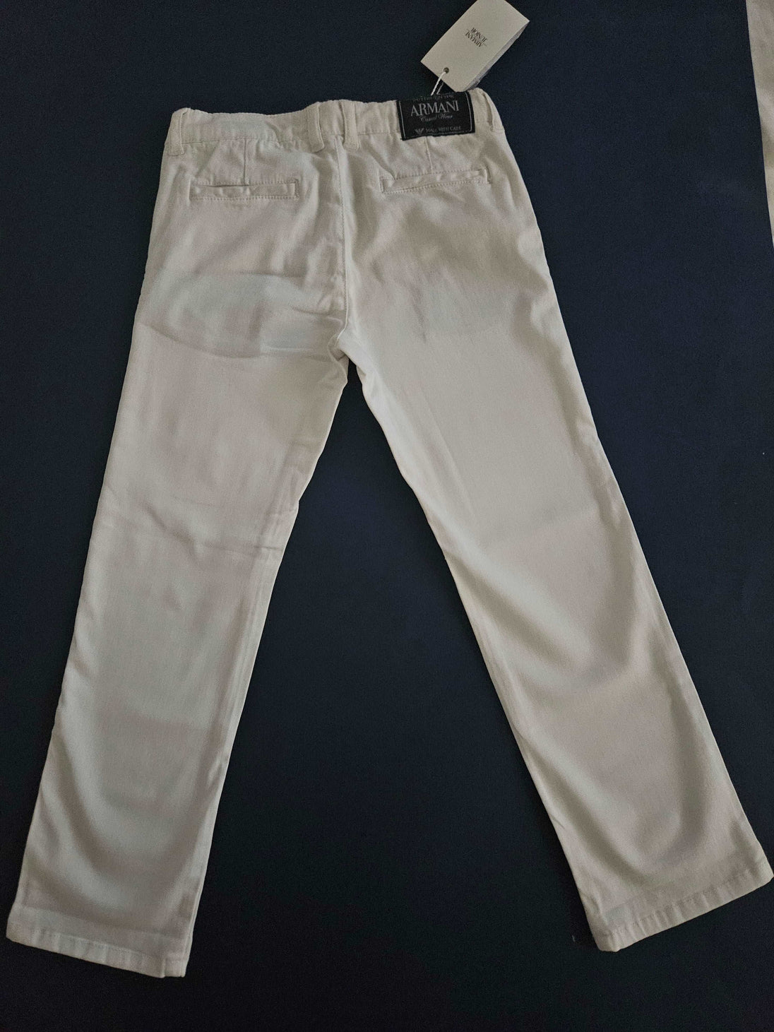 Pants - Armani - White Cotton