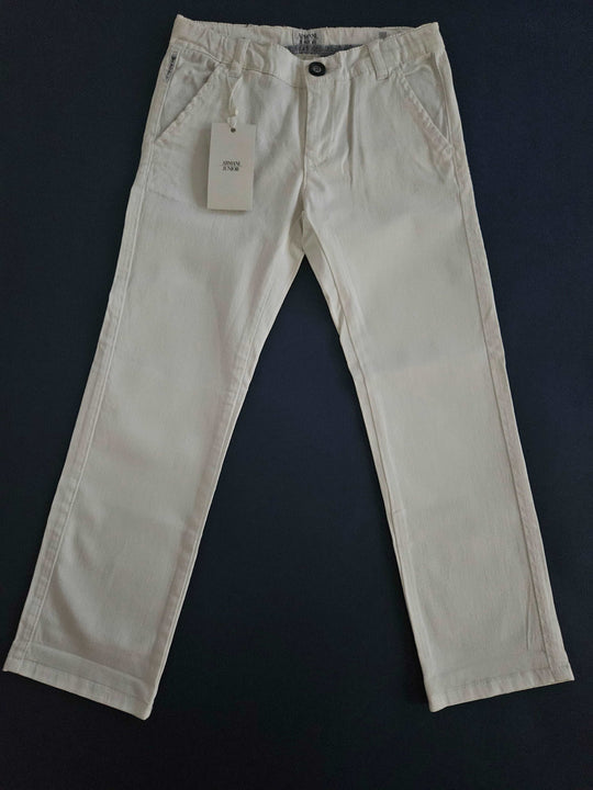 Pants - Armani - White Cotton