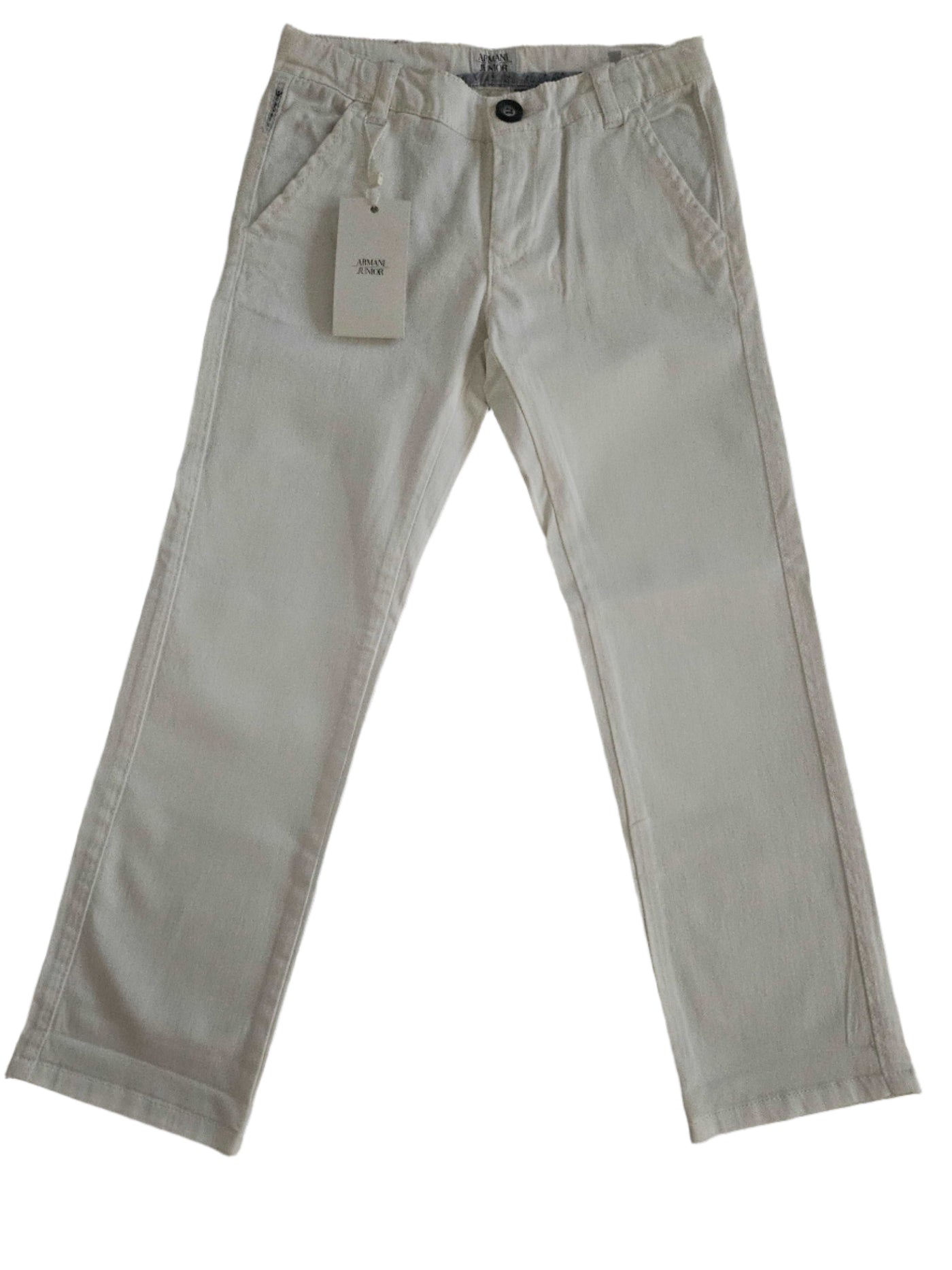 Pants - Armani - White Cotton