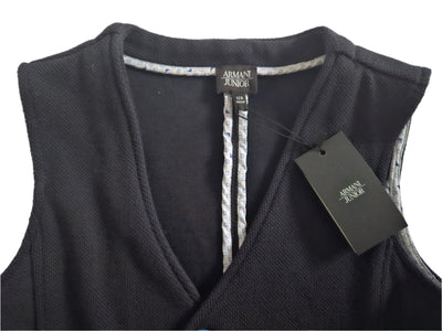 Boys Vest - Armani Junior kidswear - Navy Vest