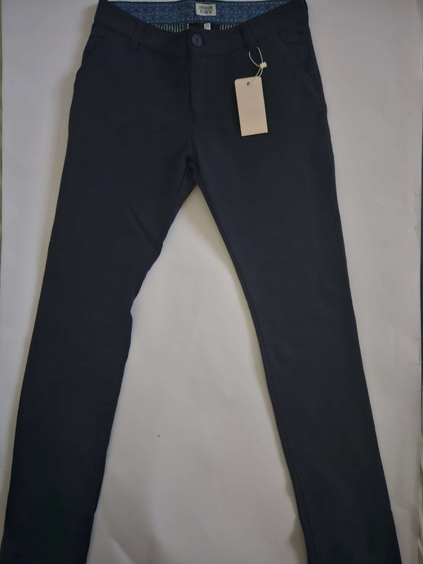 Pants - Armani - Navy Cotton