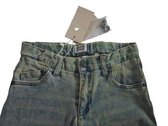 Boys Pants - Armani Junior kidswear - Light Blue Jeans