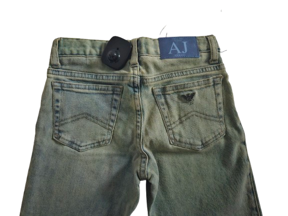 Boys Pants - Armani Junior kidswear - Light Blue Jeans