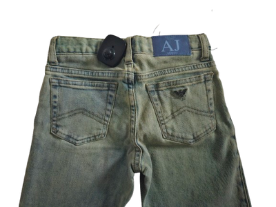 Boys Pants - Armani Junior kidswear - Light Blue Jeans