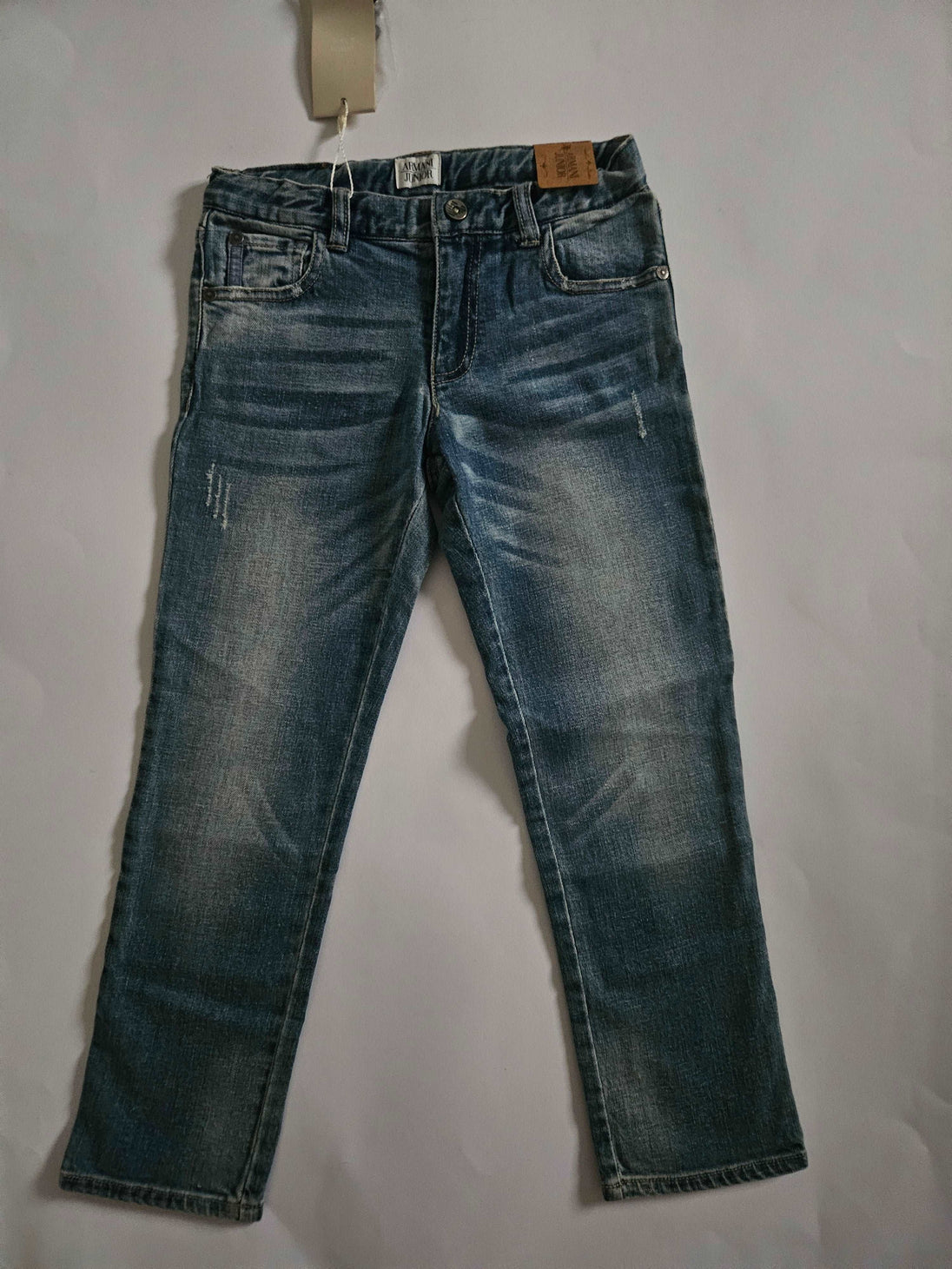 Pants - Armani - Light Rubbed Blue Jeans