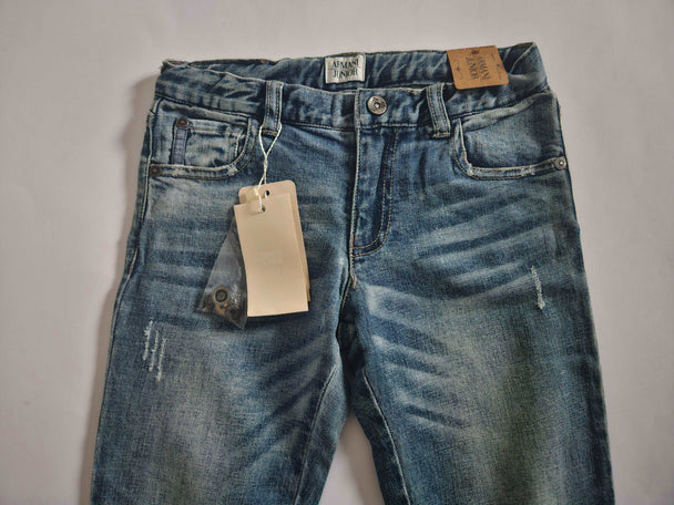 Pants - Armani - Light Rubbed Blue Jeans