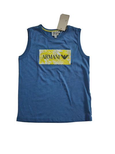 Boys Tank top - EA7 Kidswear - Blue Tricot