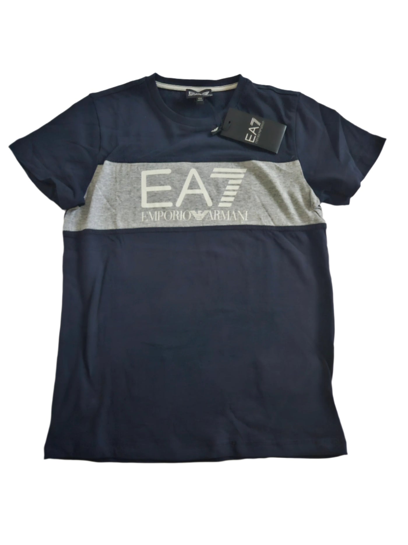 Boys T-Shirt - EA7 kidswear - Navy Tricot