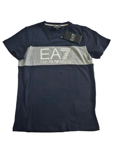 Boys T-Shirt - EA7 kidswear - Navy Tricot