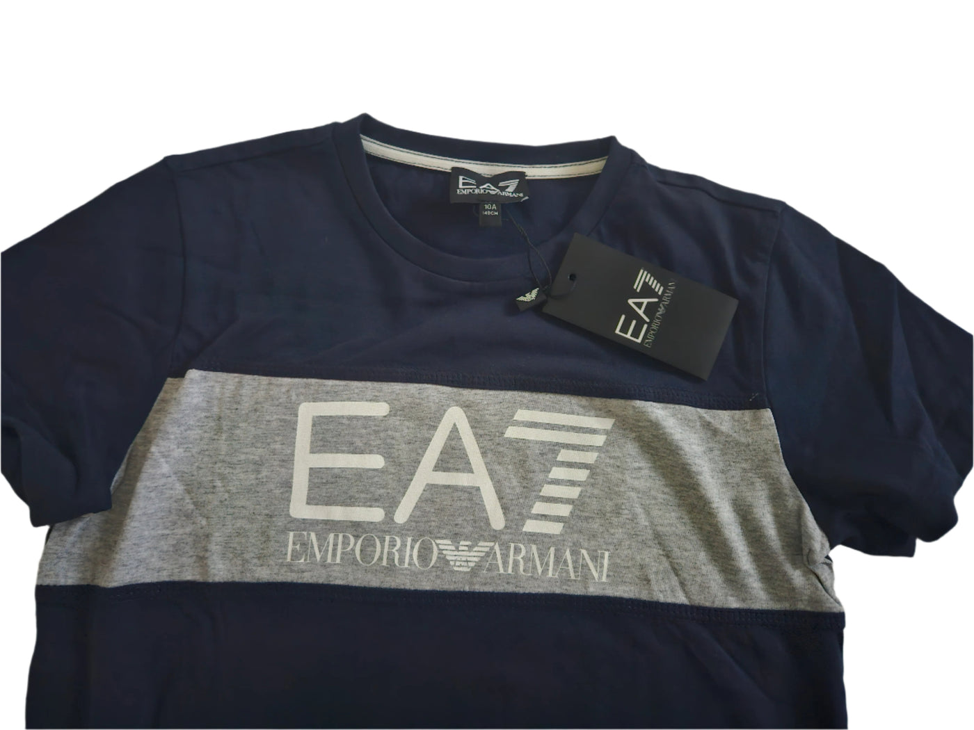 Boys T-Shirt - EA7 kidswear - Navy Tricot