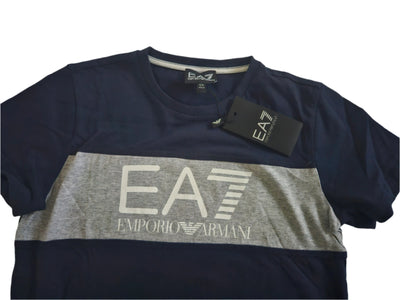 Boys T-Shirt - EA7 kidswear - Navy Tricot